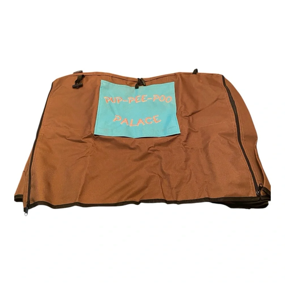 Pup-Pee-Poo-Palace Pet Palace Crate Cover 24x18x18 Brown NWOT